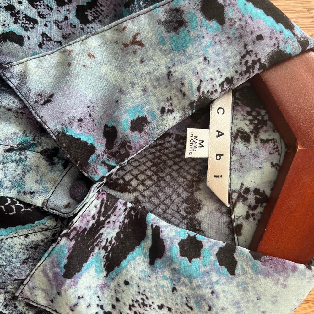 Cabi 609 - Medium Multicolor Python Print Shirt - image 6